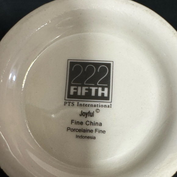 222 Fifth Joyful Teacup and Saucer. - Picture 4 of 13